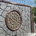 طراحی دیوار با نمای سیمانی