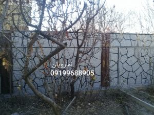 نمای سنگ و چوب